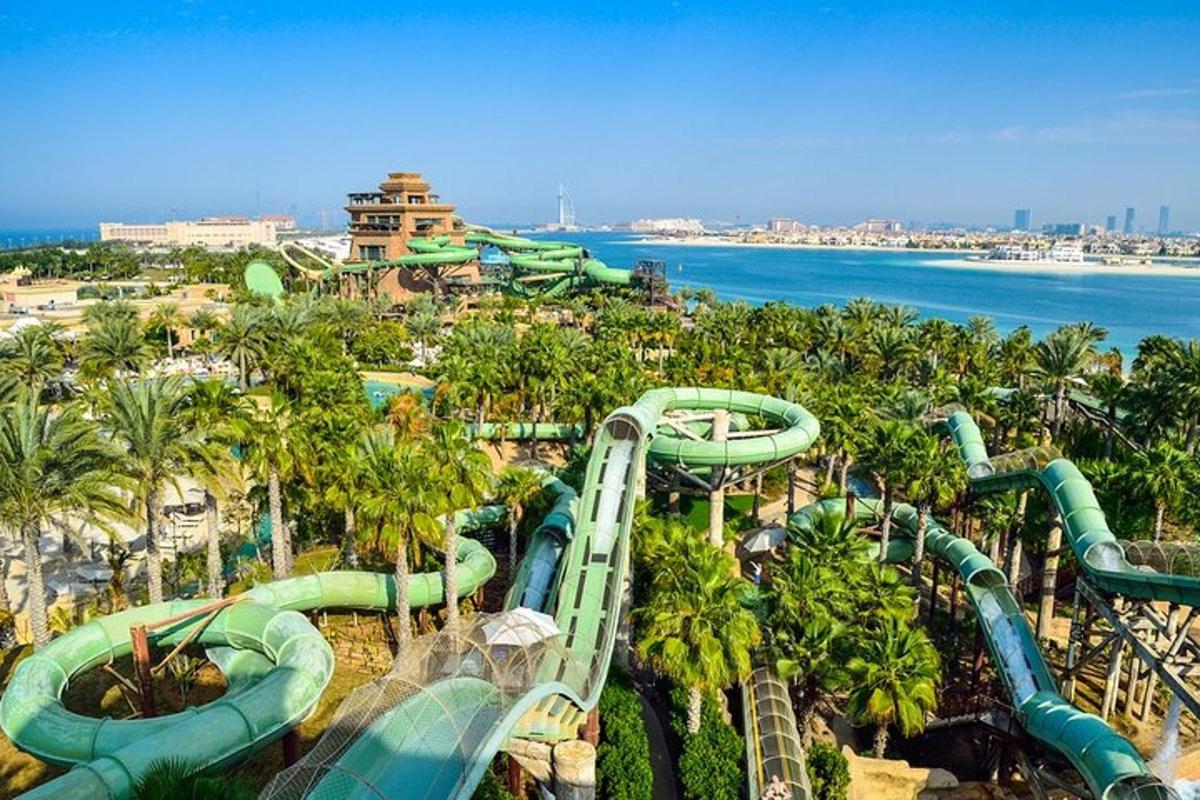 an image of a water park with a roller coaster