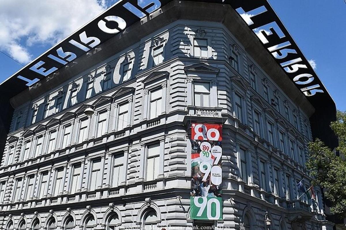 a large building with a sign on the side of it
