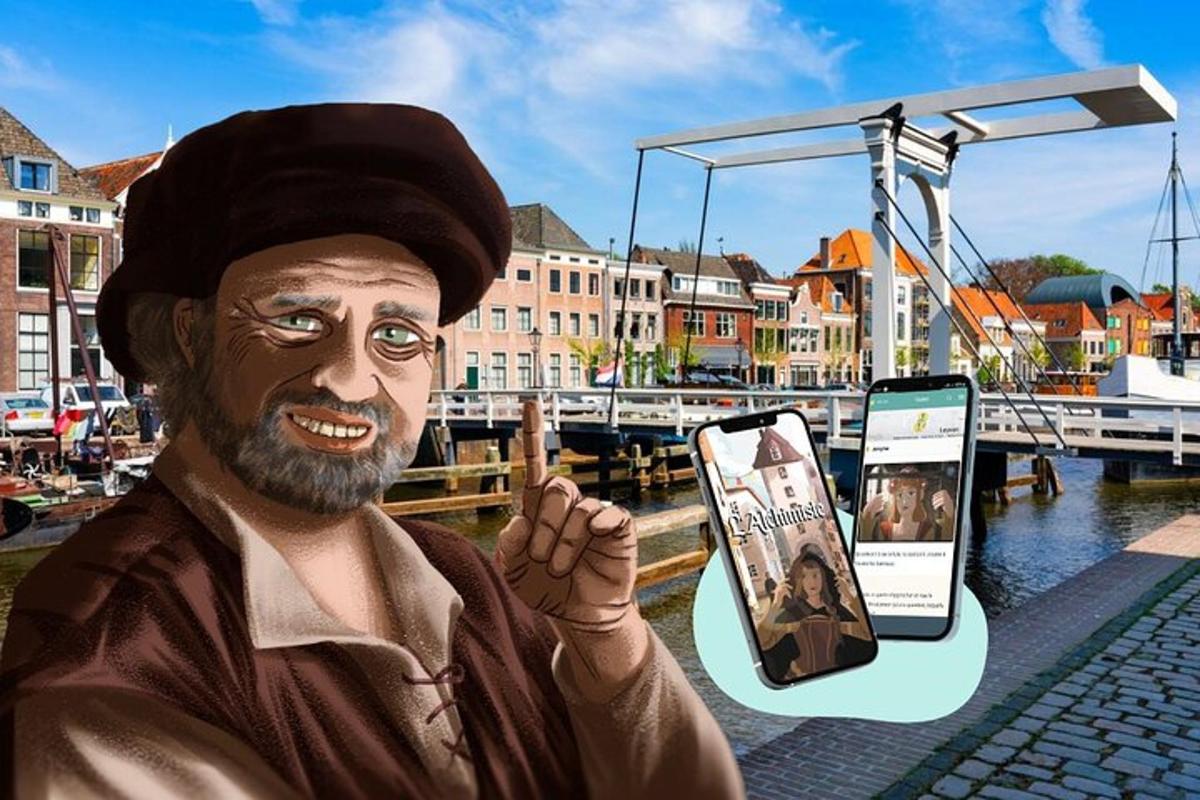 en statue av en mann som holder en mobiltelefon