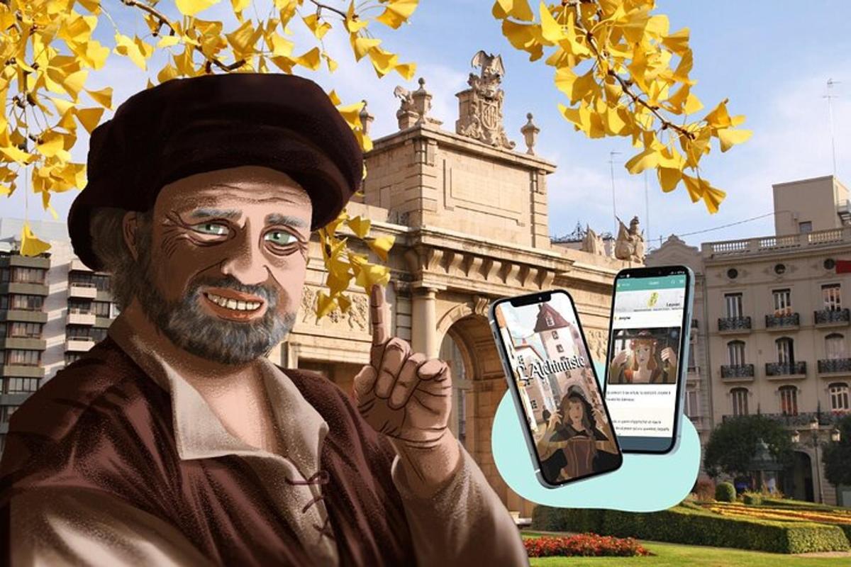 egy szobor, amely egy mobiltelefont tartó férfit ábrázol