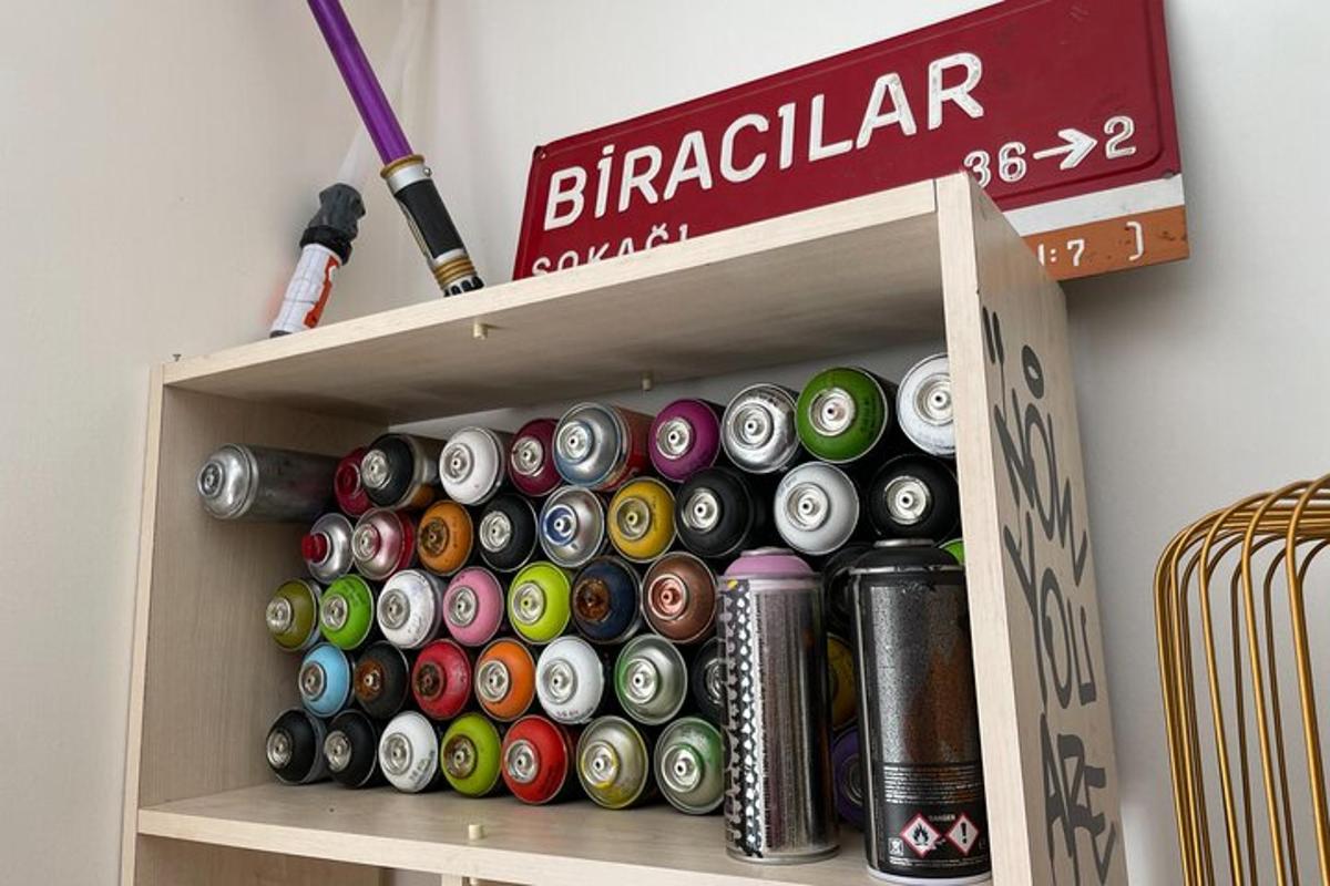 a shelf filled with lots of soda cans