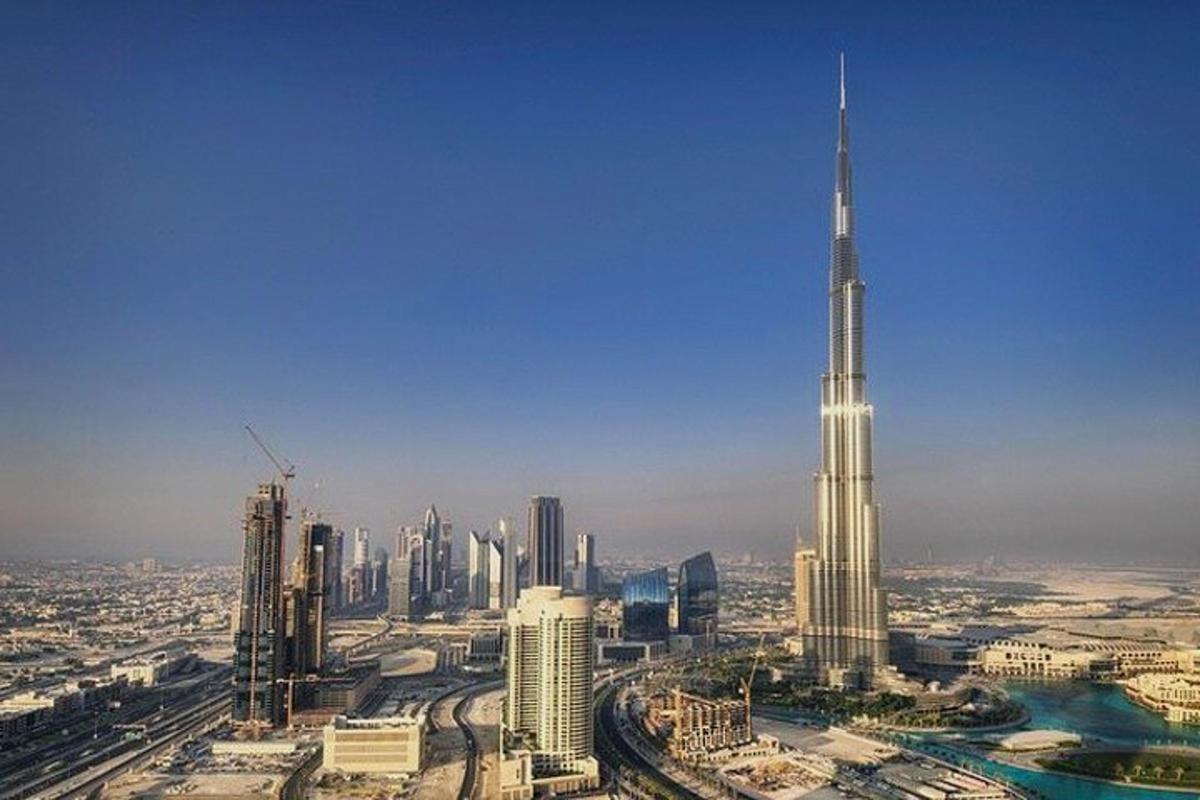 an aerial view of a city with the tallest building