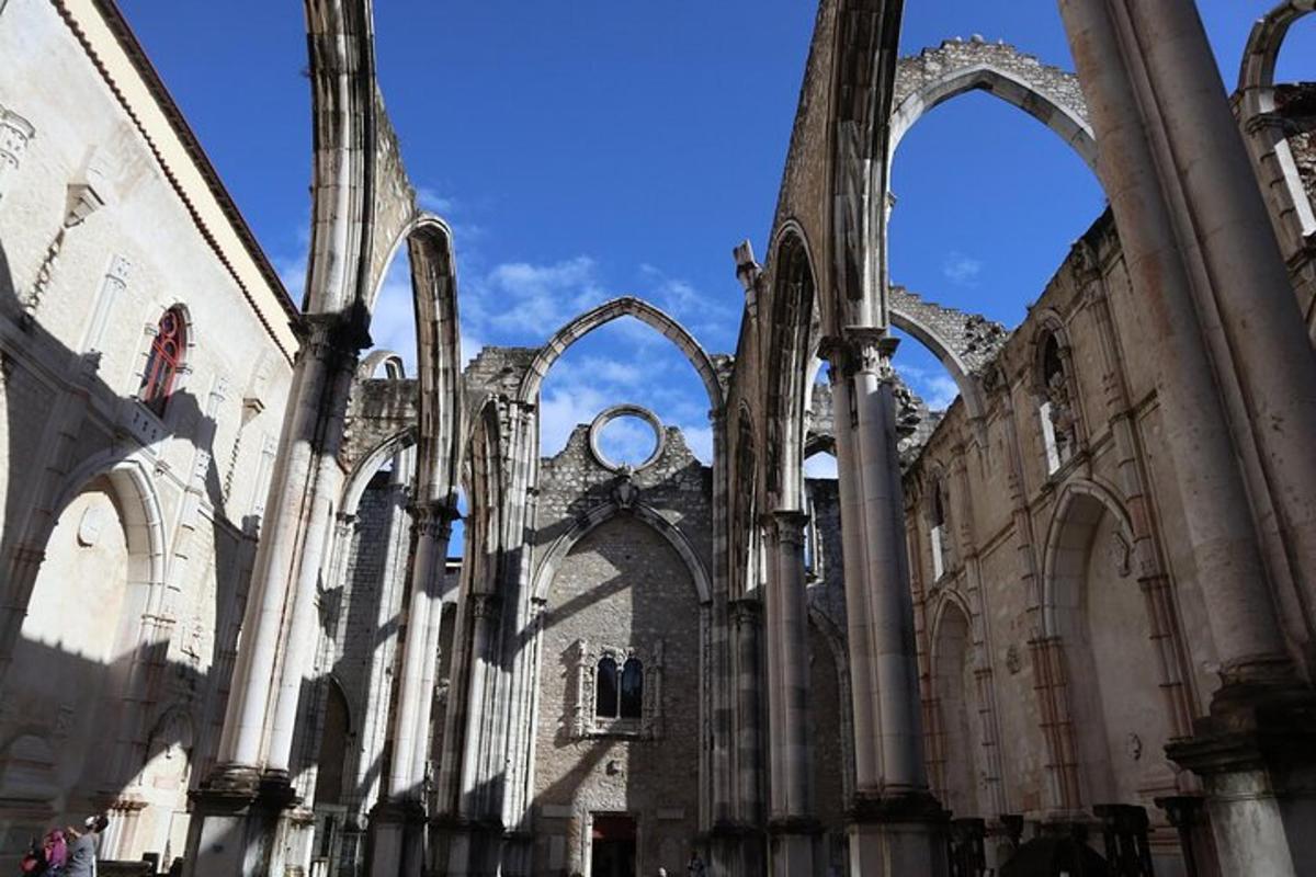 an old building with arches in a building
