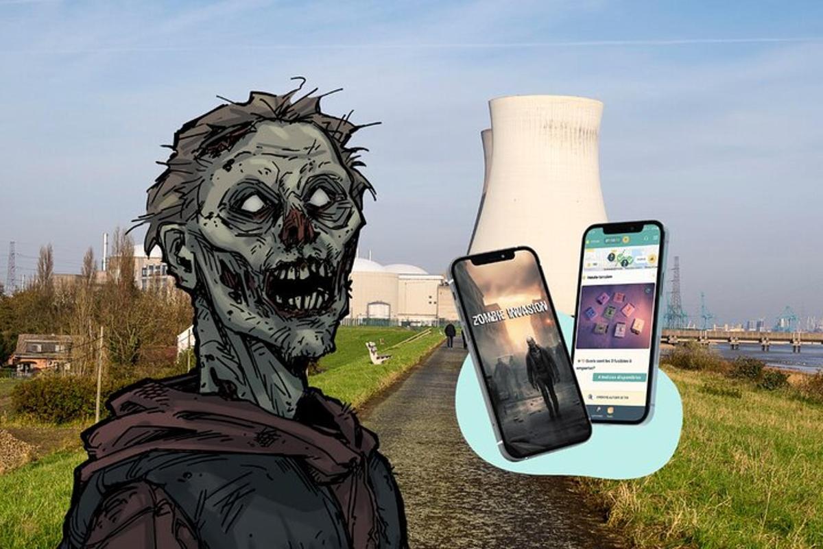 kresba kostry vedle mobilního telefonu