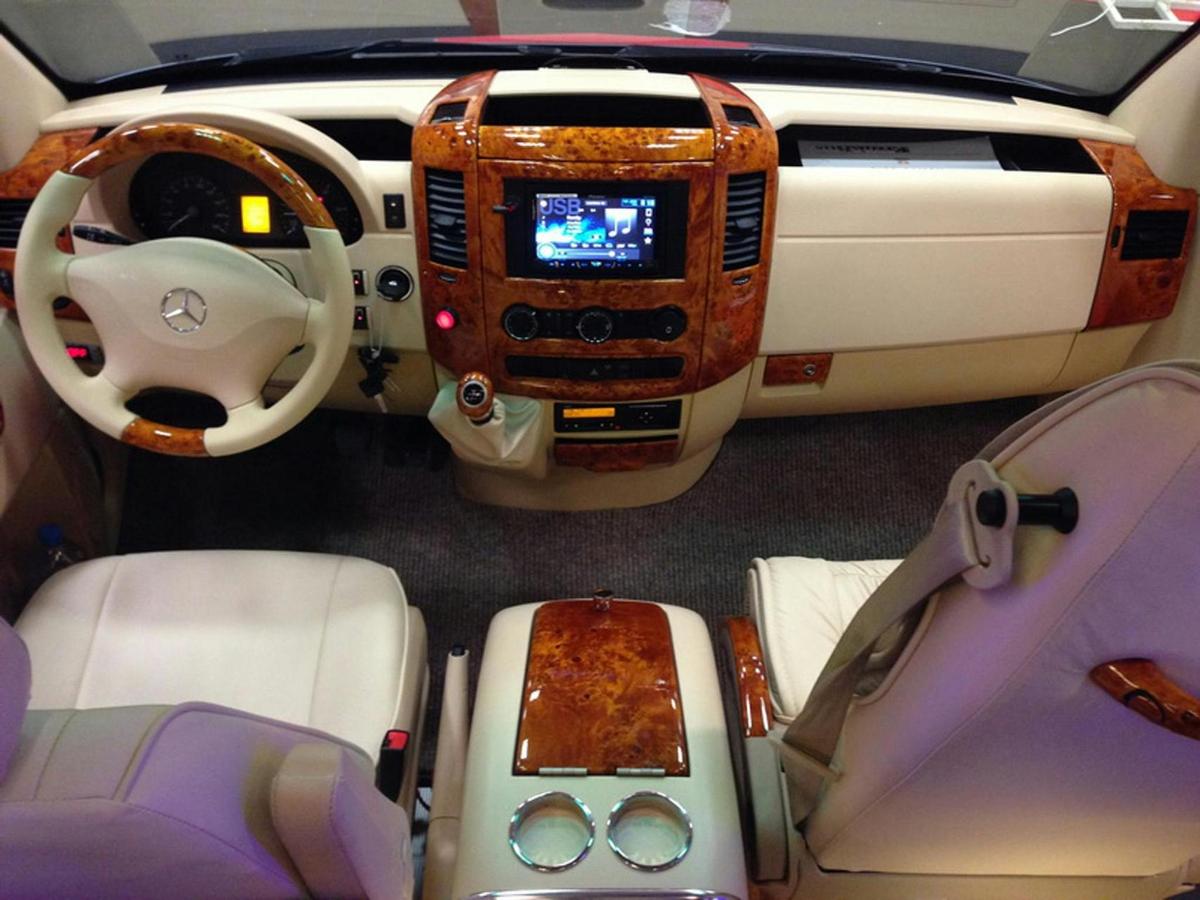 a view of the interior of a car