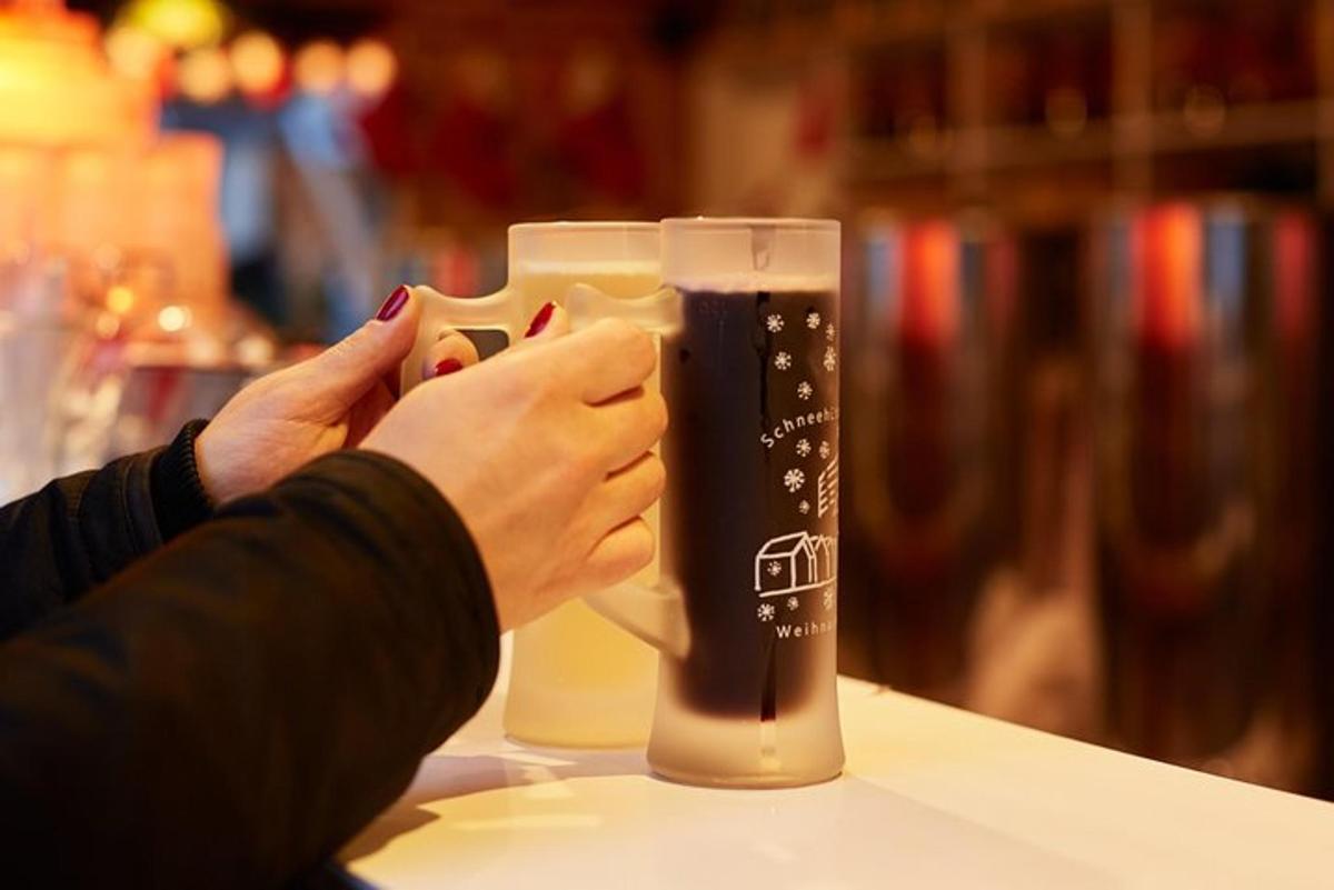 a person is taking a picture of a drink