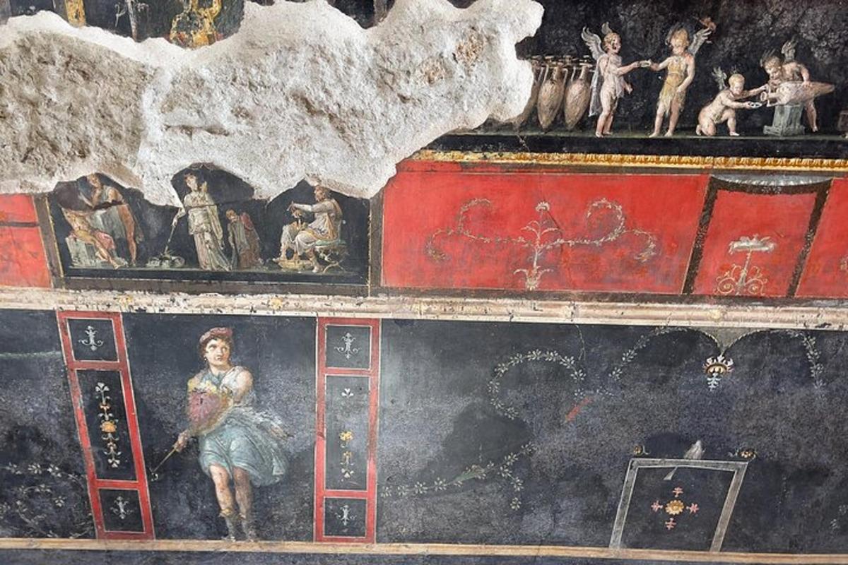 una pintura a la paret d'una habitació