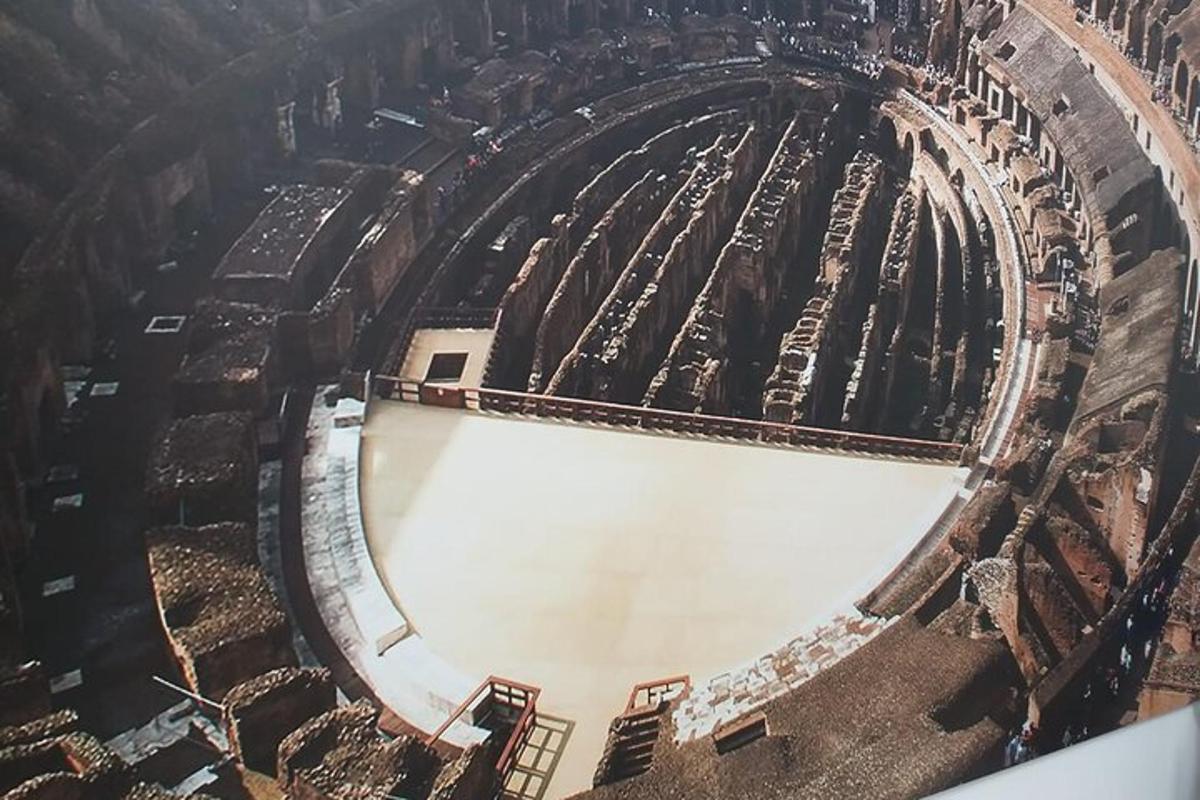 an aerial view of the colosseum in the city