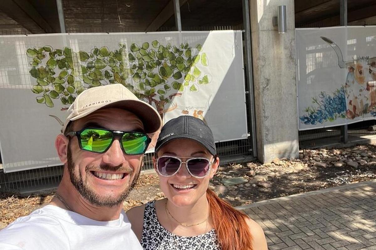 a man and a woman posing for a picture