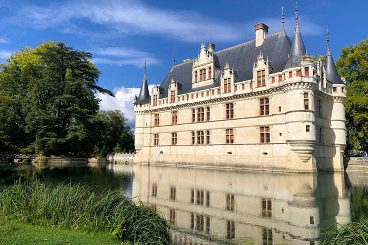 a castle sitting on top of a body of water