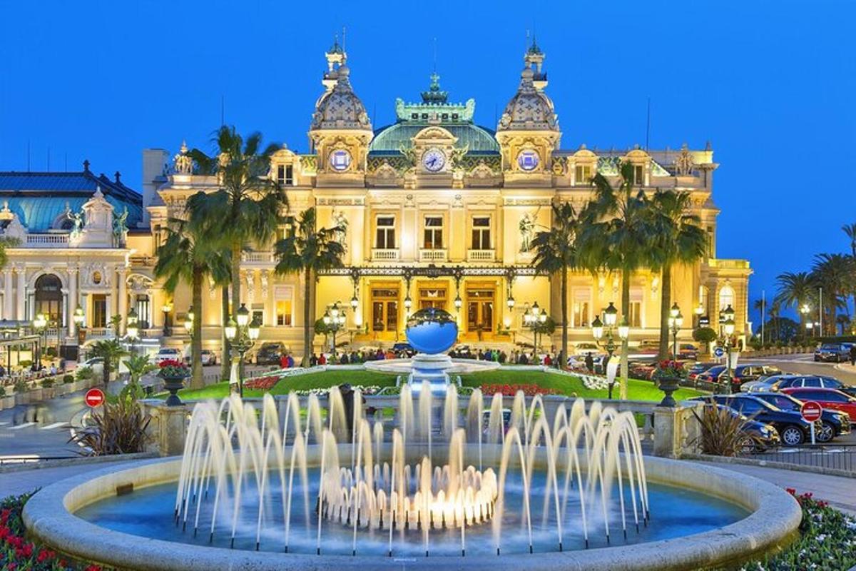 a fountain in front of a building