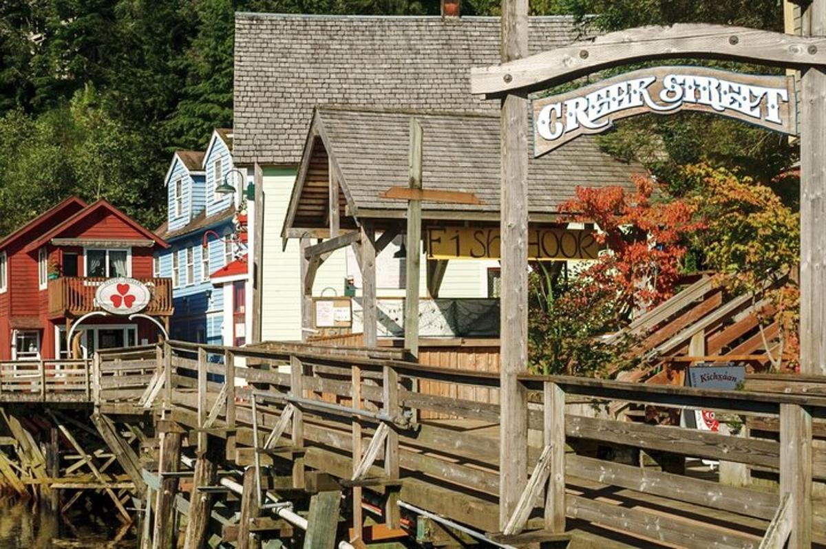 a wooden boardwalk leading to a pier with a house