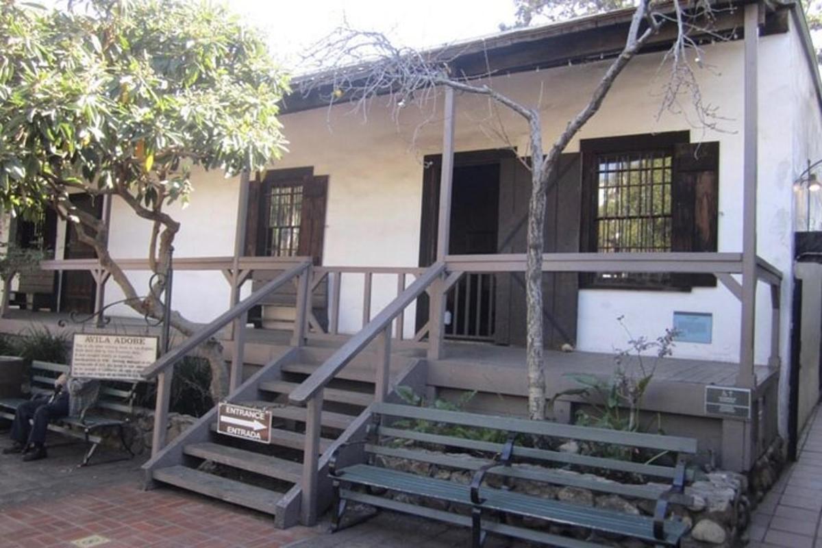 a house with a staircase in front of it