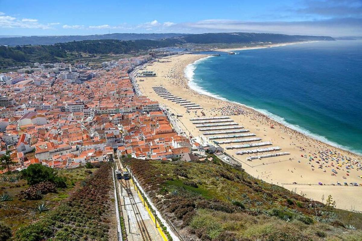 an aerial view of a beach and the ocean