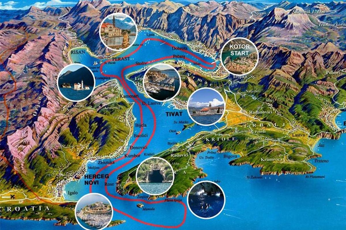 mapa chorvatského ostrova Chorvatsko