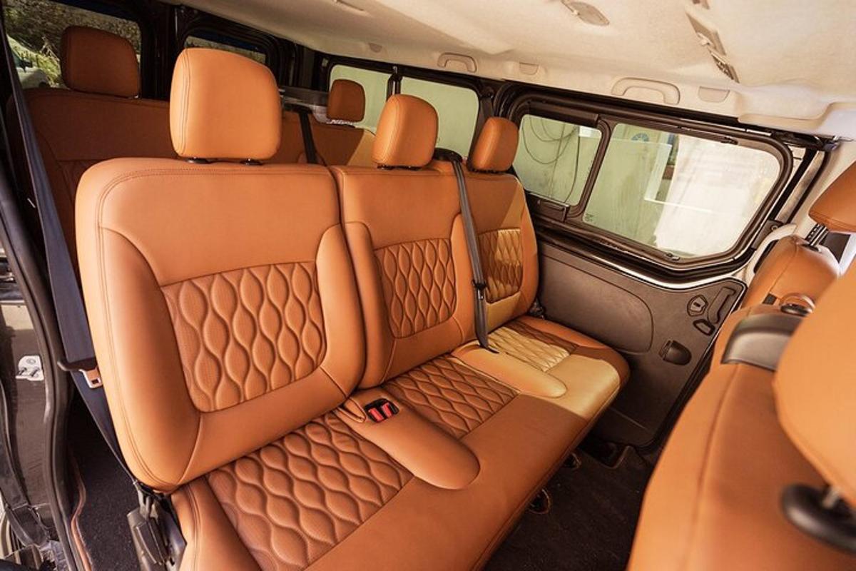 a view of the back seats of a car