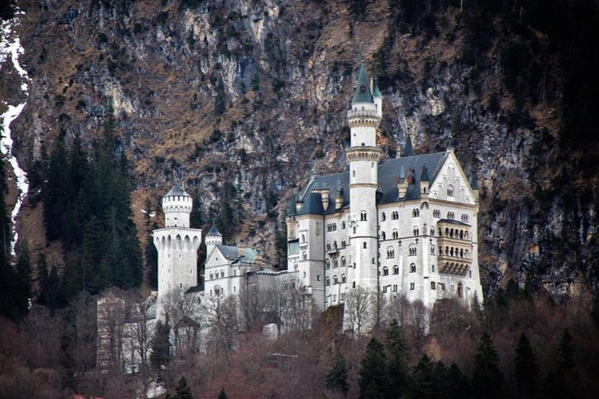 a castle on the side of a mountain