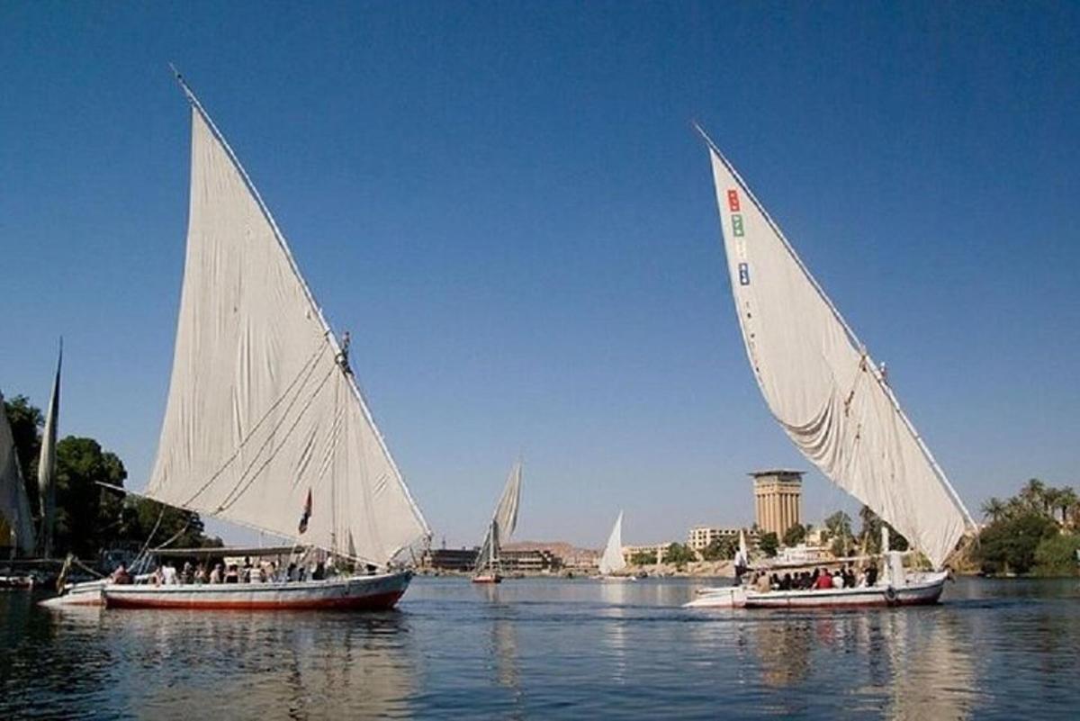 due barche con vele bianche in acqua