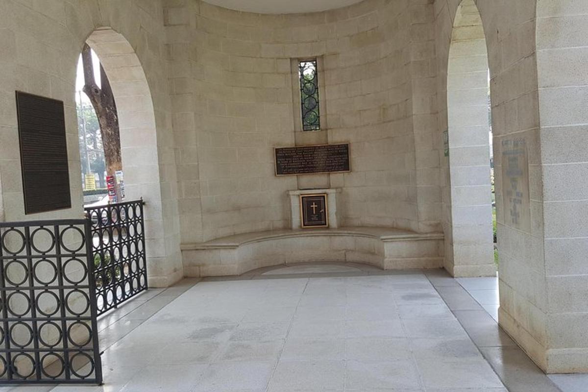 a large room with a niche in a building