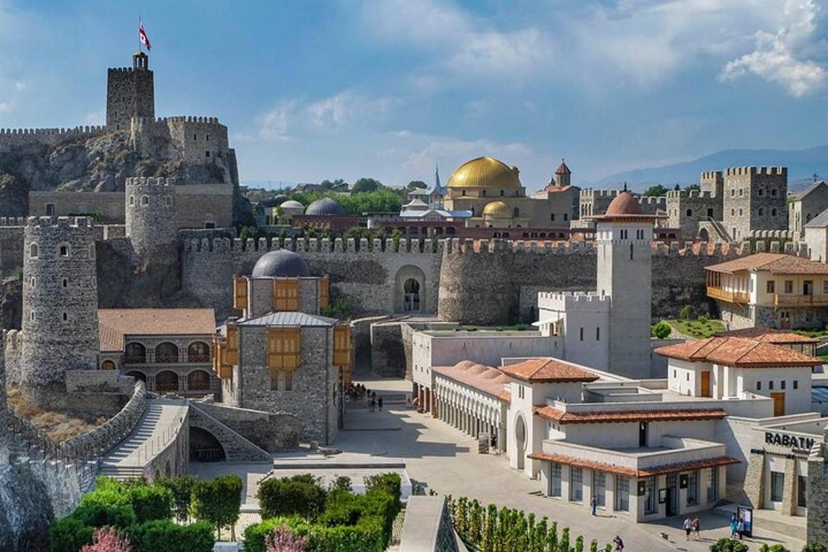 pogled na mesto z mošejami in stavbami