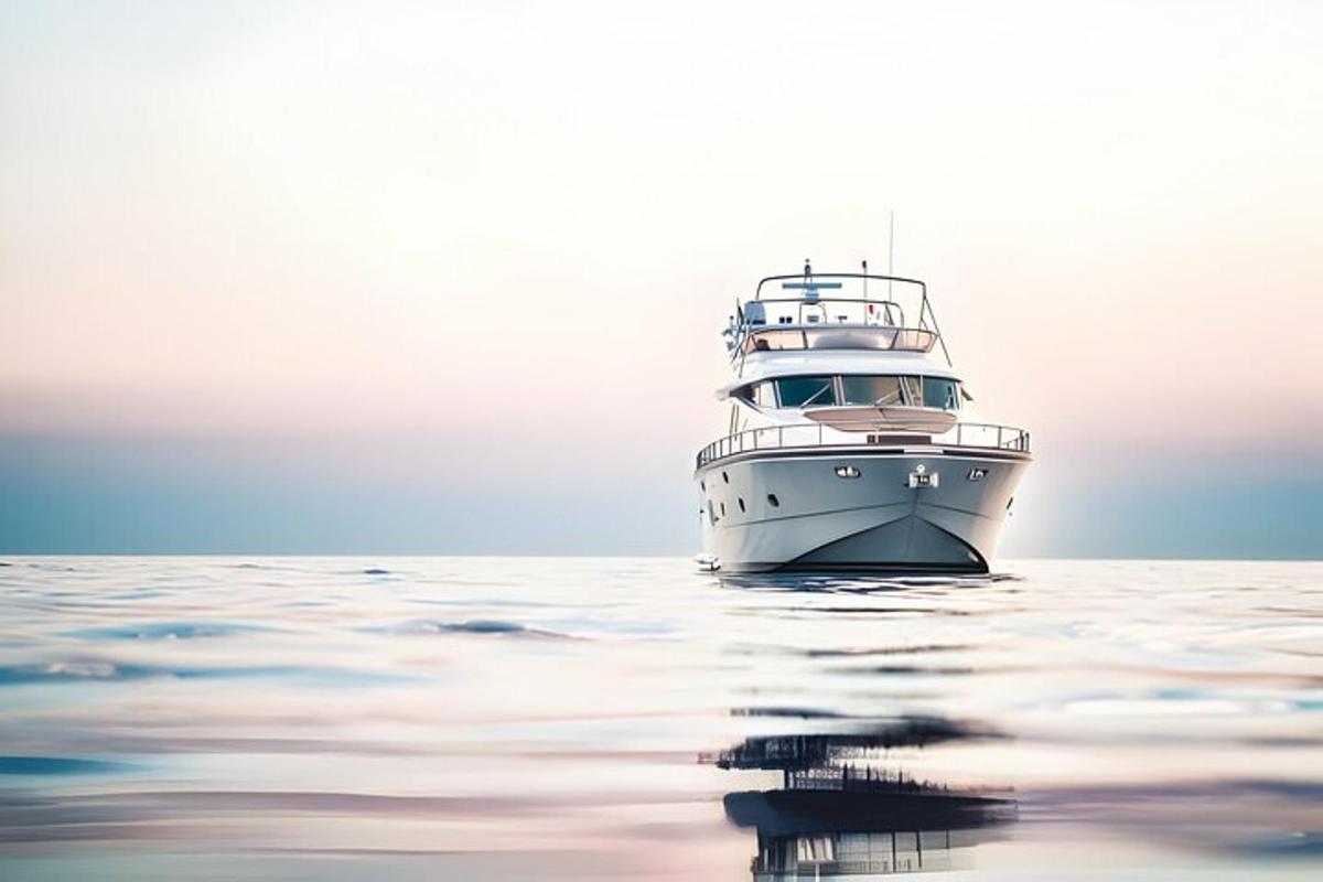 a boat sitting in the water