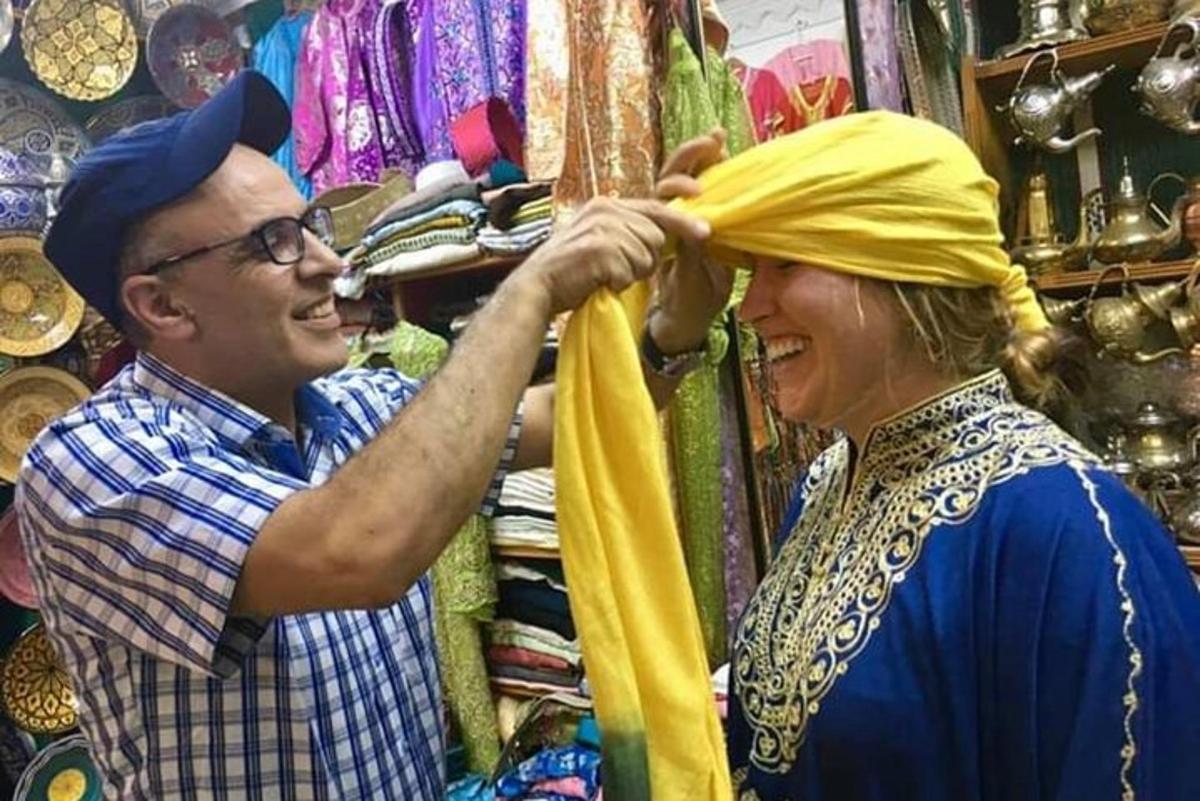 a man and a woman standing in a store