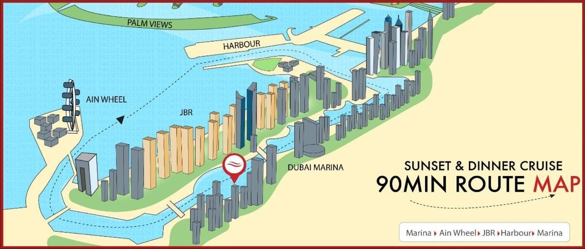 a map of a river with a diagram of a city