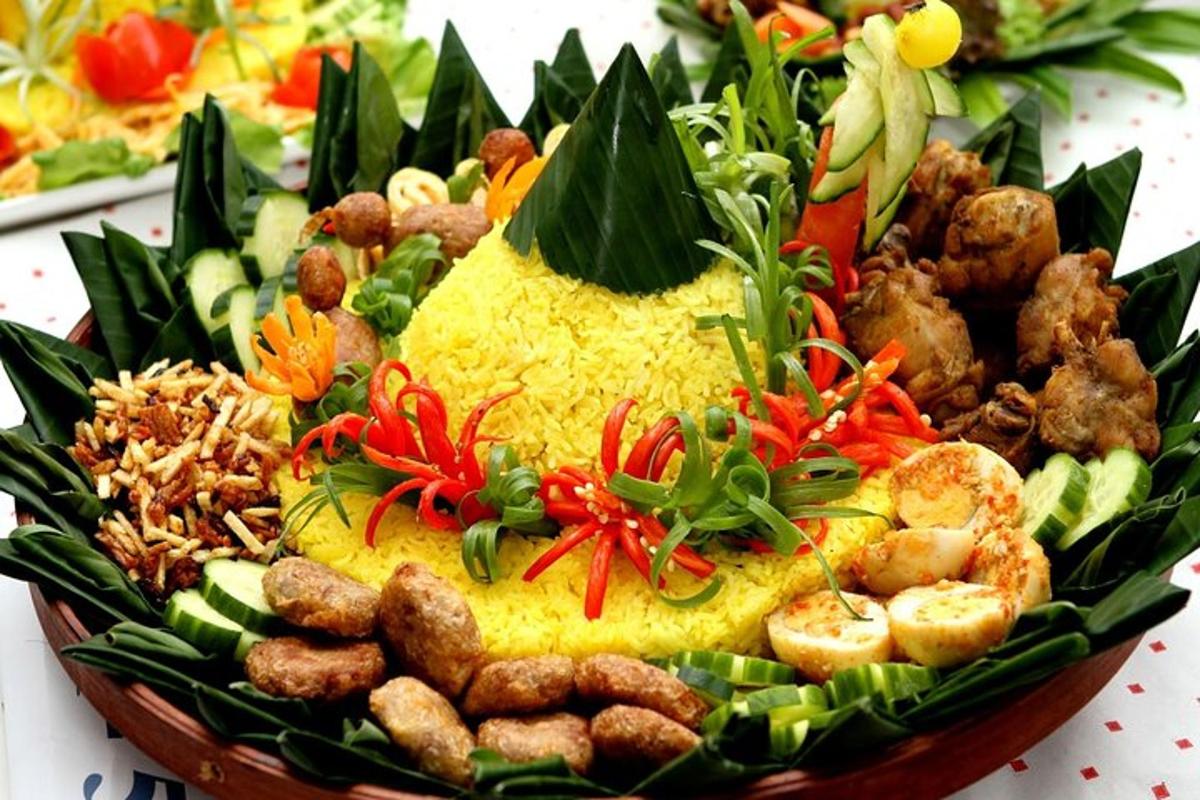 a plate of food with rice and vegetables on it