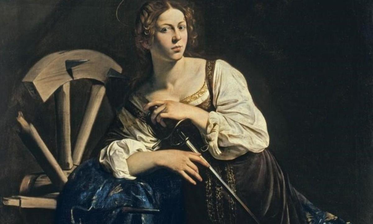 a painting of a woman holding an umbrella