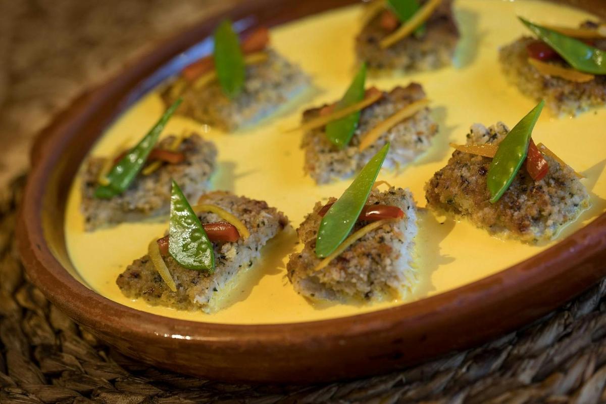 a plate of food with meat and vegetables on it