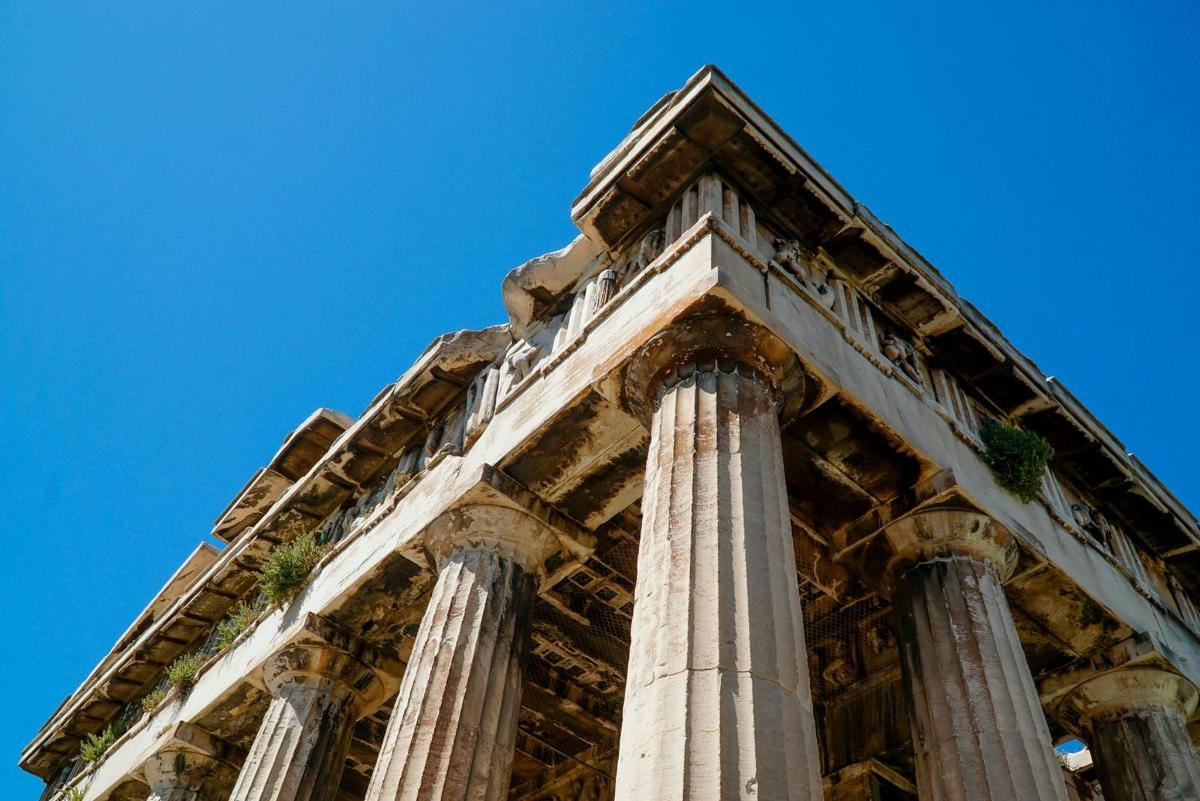 un'immagine dell'edificio del Partenone ad Atene