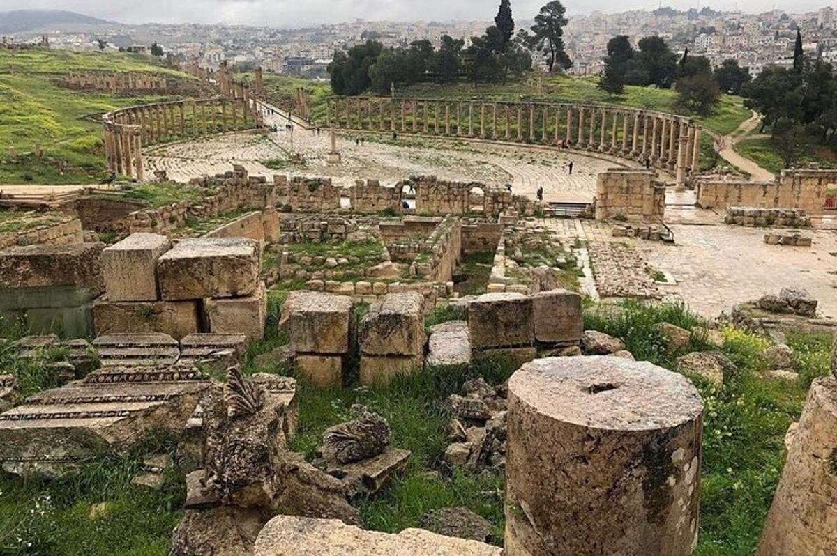 a view of the ruins of the ancient city