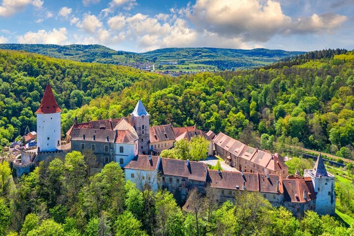 Un antiguo castillo en medio de un bosque