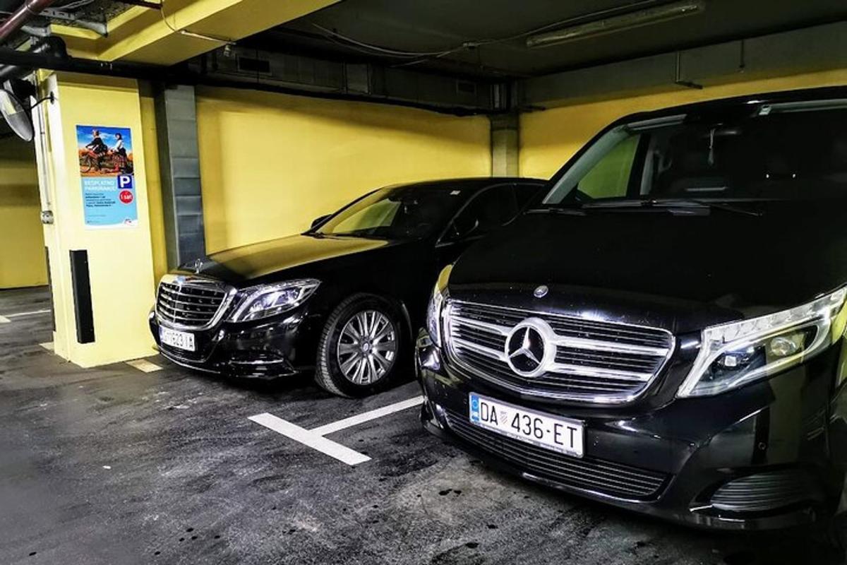 kaks autot on pargitud parklas