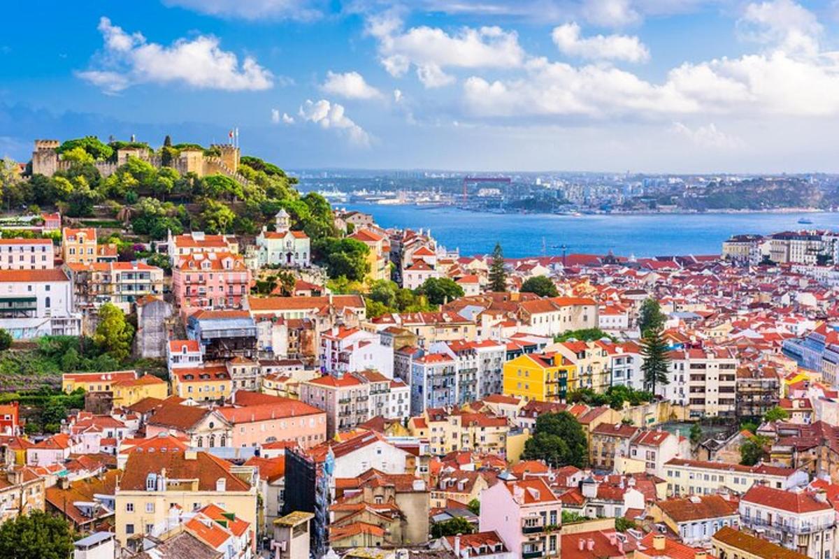 a view of a city with buildings and the water