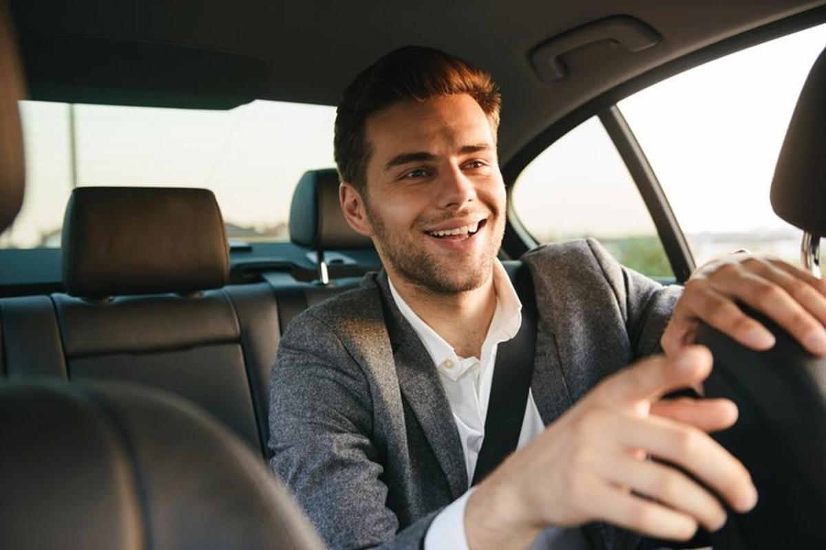 mees istub auto tagaistmel
