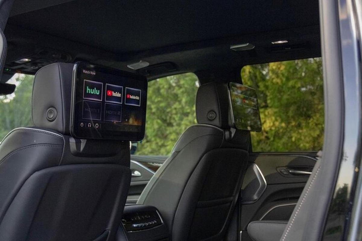 a view of the back seats of a car