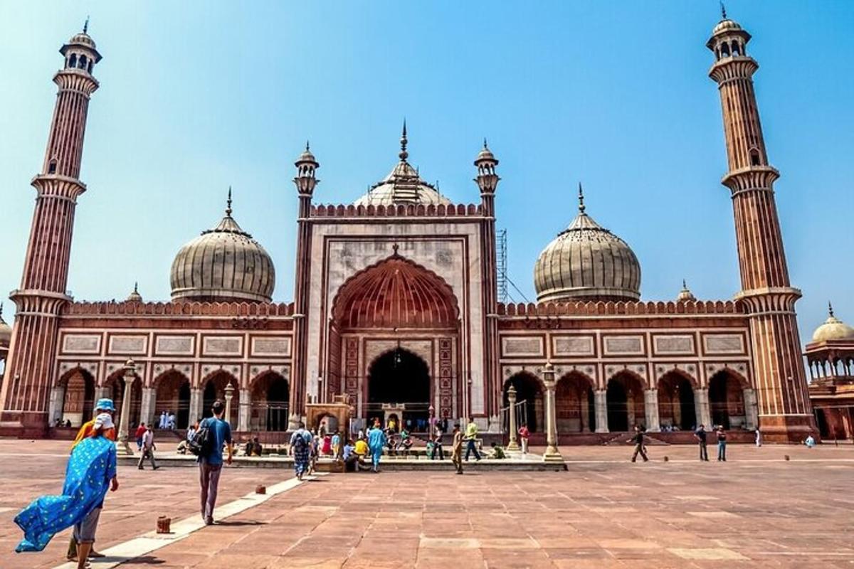 a large building with domes on top of it