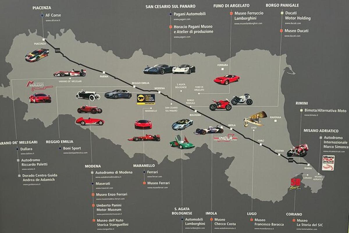mapa Irska s auty na silnicích