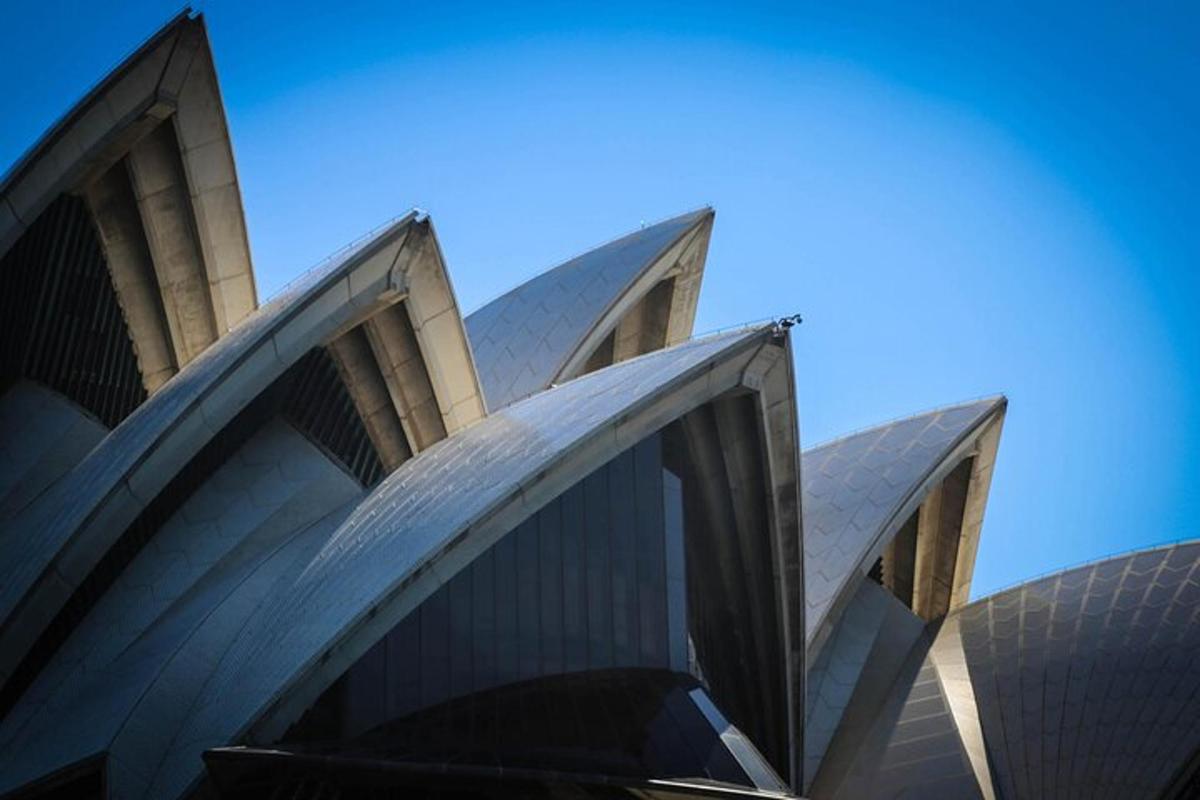 Nærmynd af óperuhúsinu í Sydney