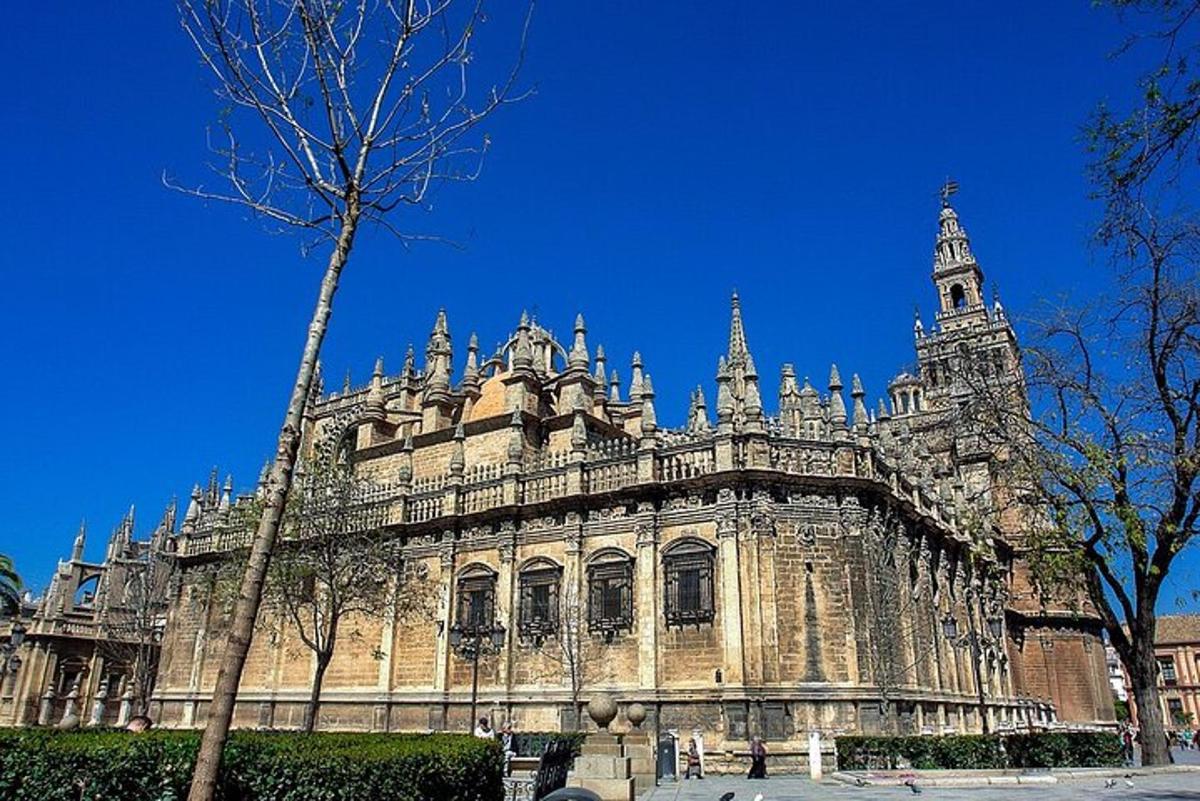 a large stone building with a clock tower on it