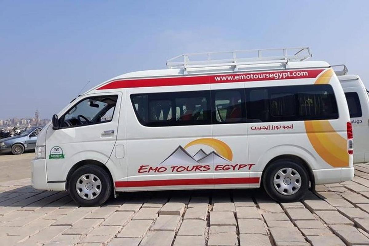 a white van parked in a parking lot