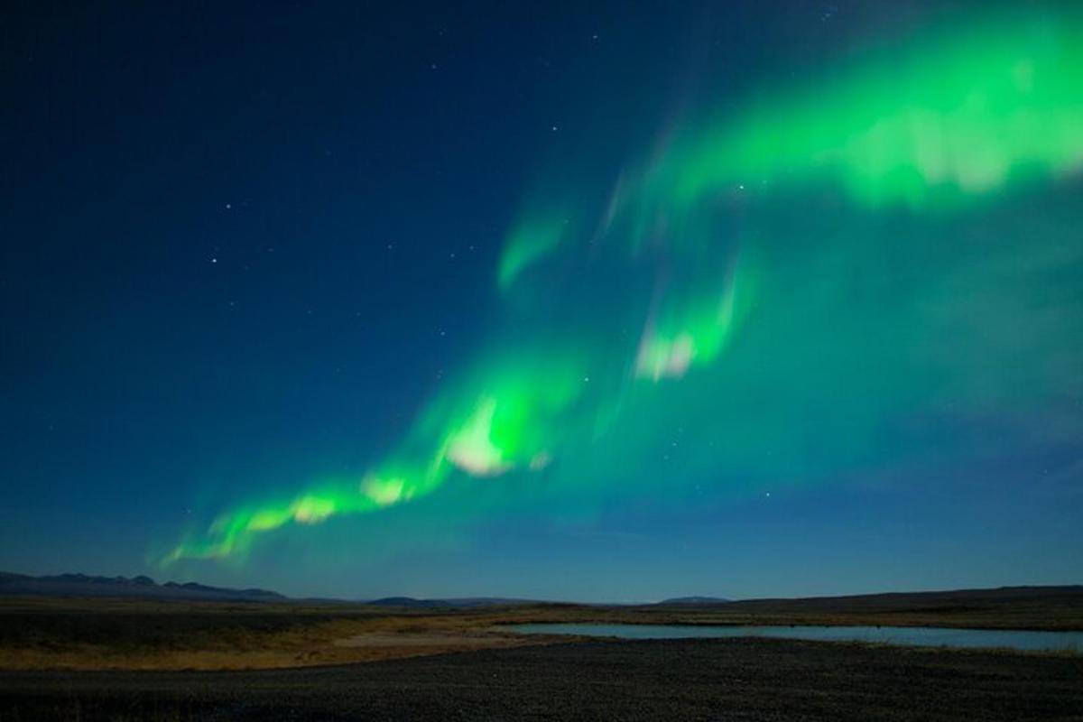 ein Bild der Nordlichter am Himmel