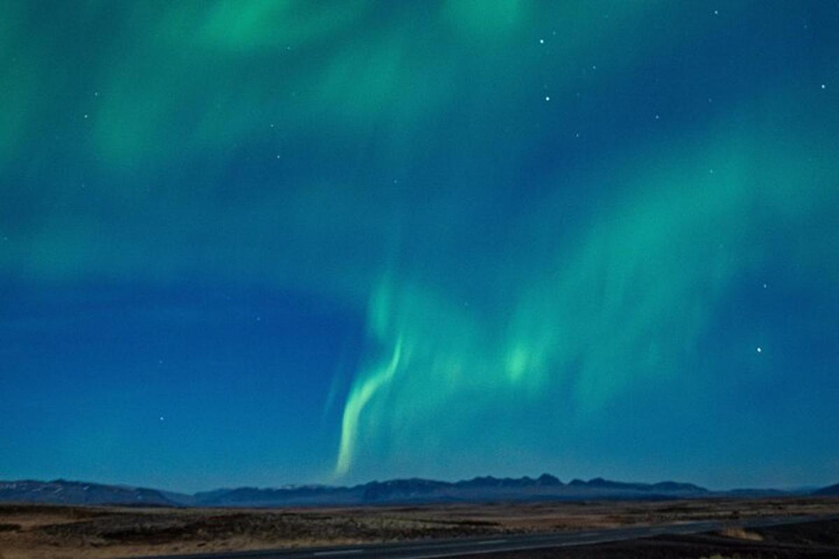 ein Bild der Nordlichter am Himmel