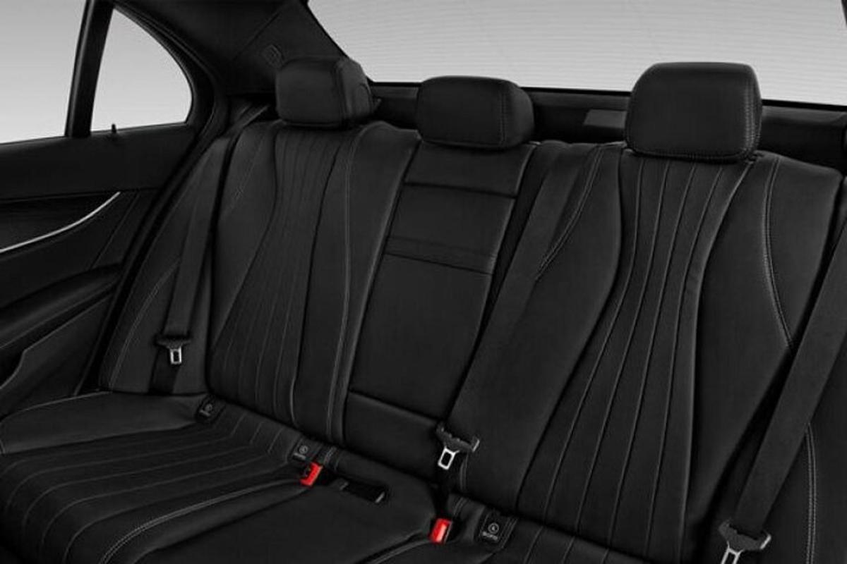 a view of the back seat of a car