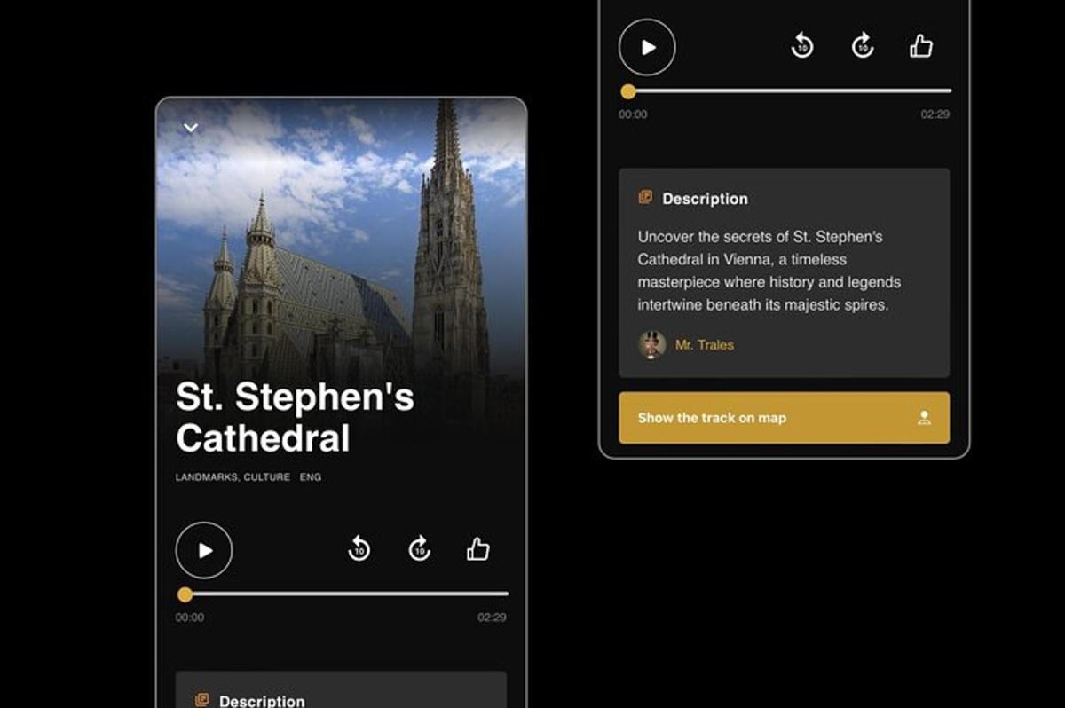 Snímek obrazovky webových stránek sibiřské katedrály na mobilním telefonu