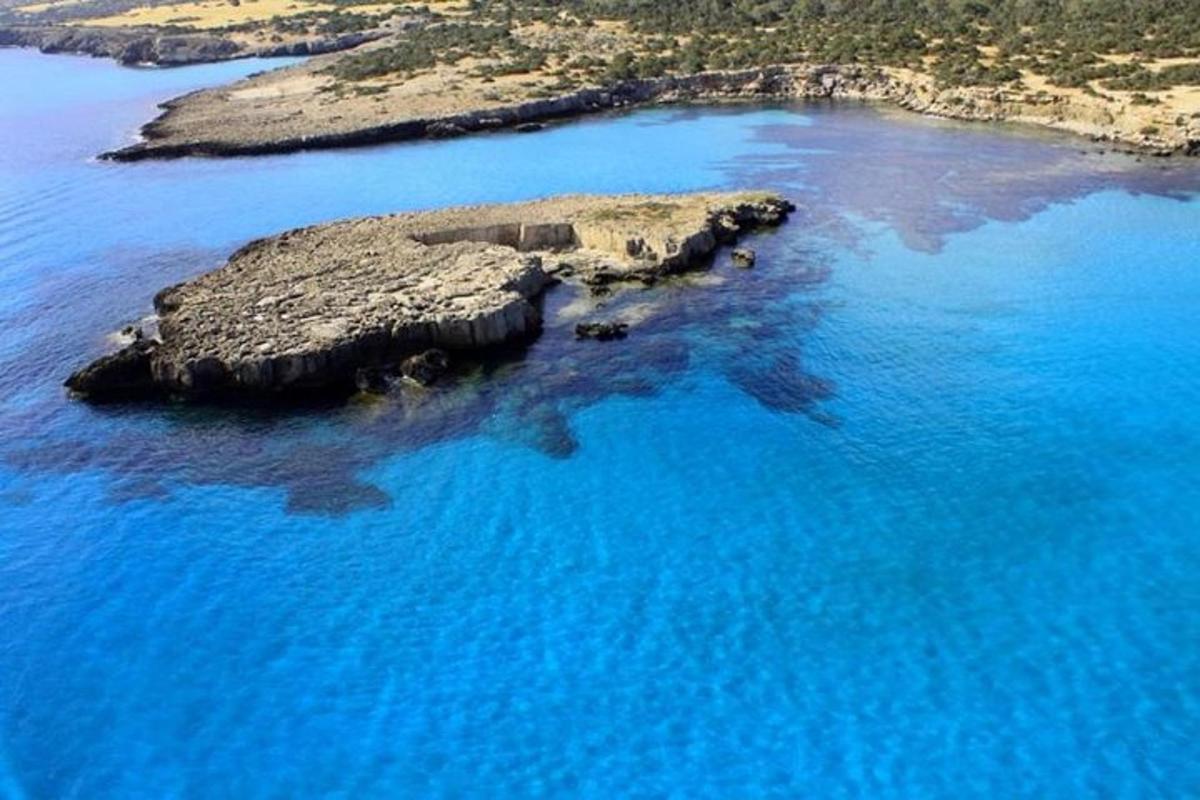 an island in the middle of a body of water
