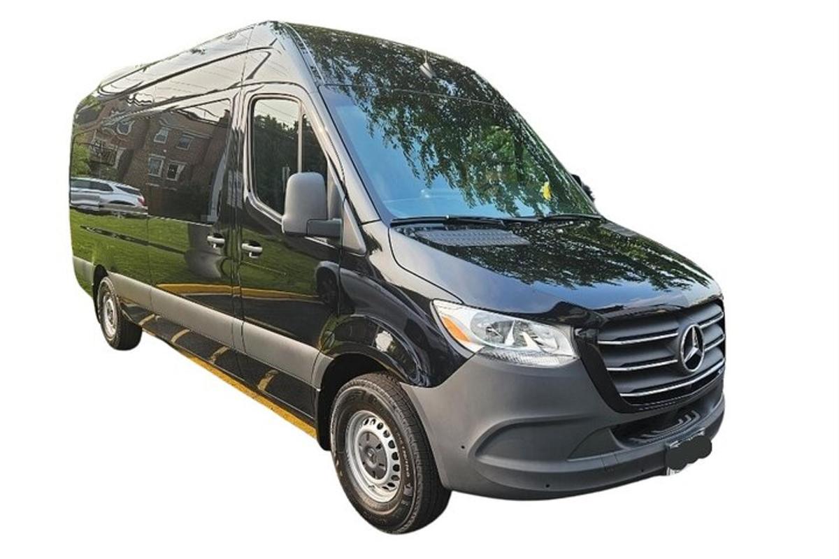 a van with a painting on the side of it