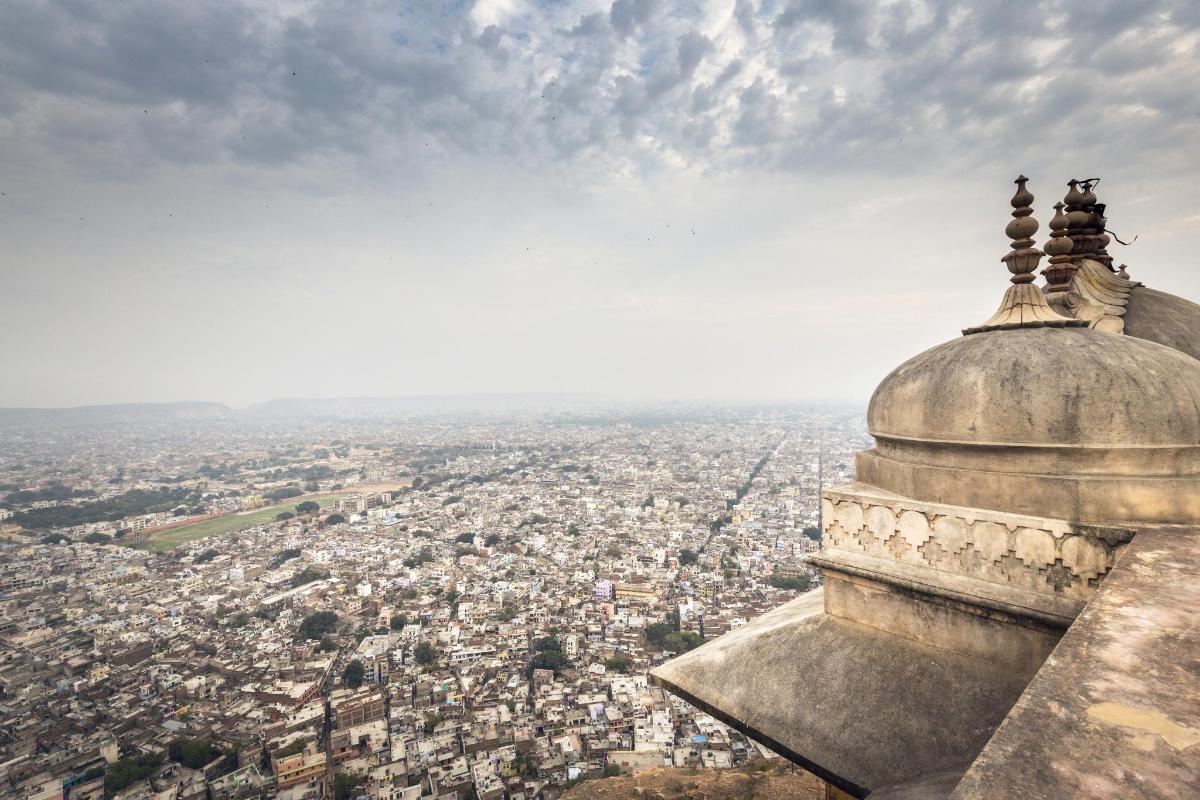a view of a city from the top of a tower