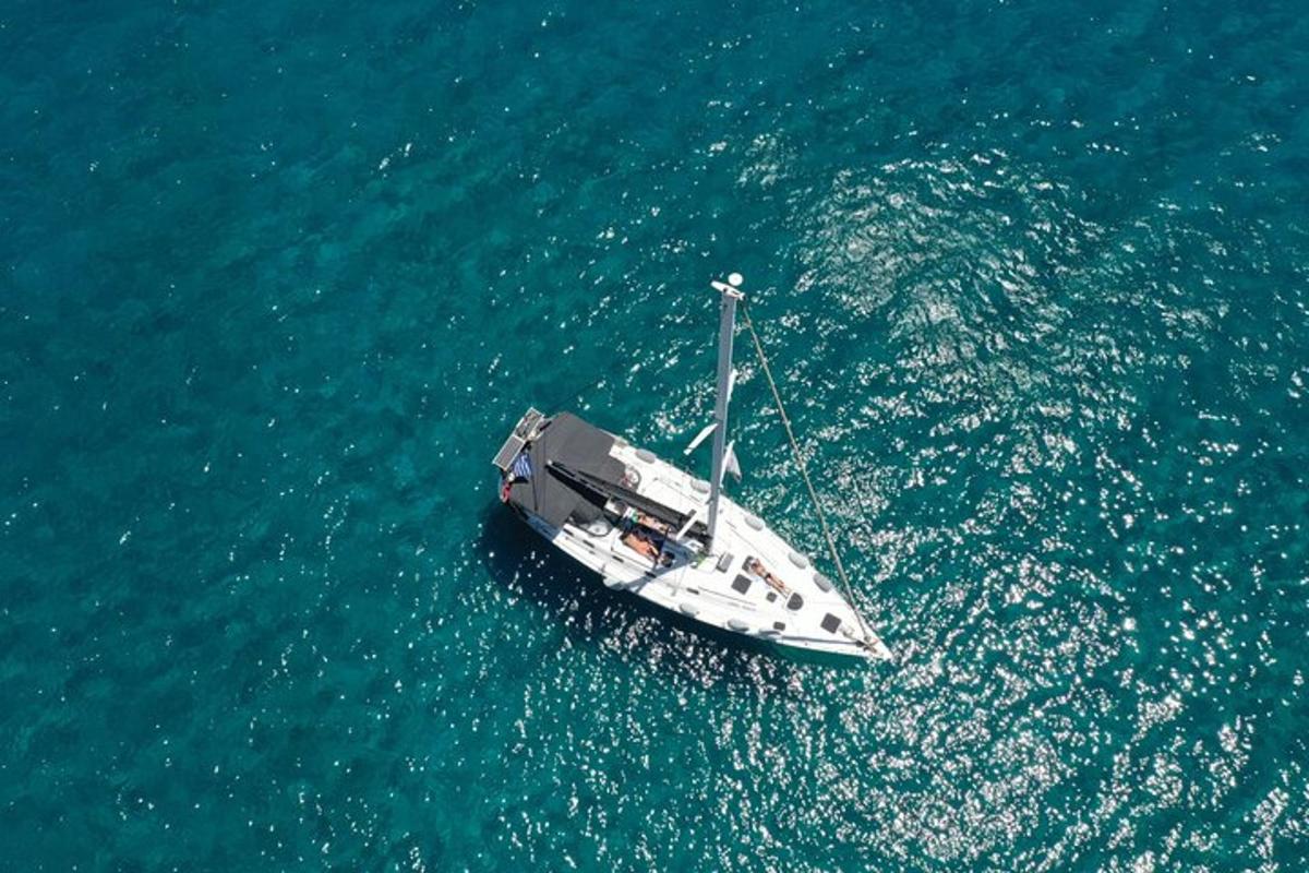 a boat in the middle of the water
